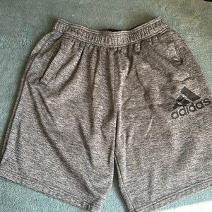Adidas climawarm shorts men’s size medium gray gently used